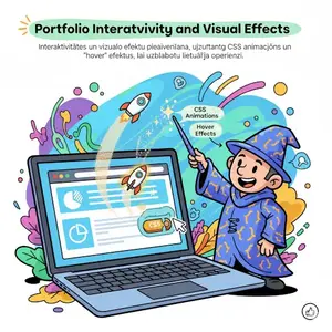 Portfolio Interactivity and Visual Effects